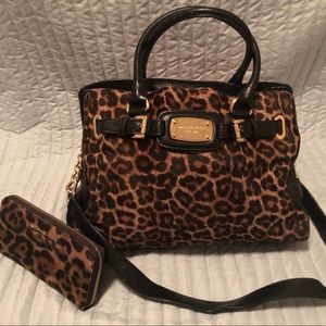 Michael Kors Calf Hair Purse and Wallet